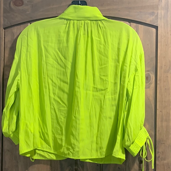 Ramy Brook Neon Green Blouse - Picture 3 of 7